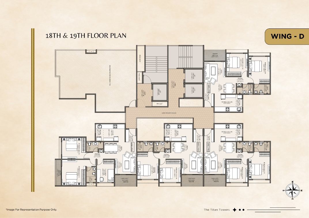 Wing D typical floor plan